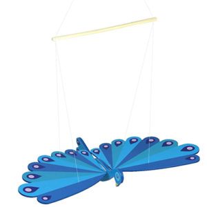 Movil Pavo Real Madera