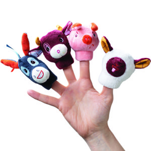 Títeres Dedo Granja 4 pz