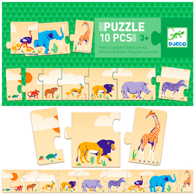 Puzle Secuencias Grande y Chico 10 pz