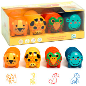 Timbres Animales Safari 4 pz