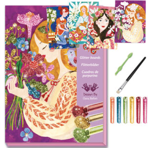 Crear Cuadros Purpurina Flores