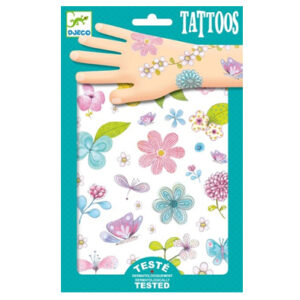 Tatuaje Flores con Glitter