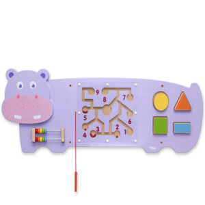Juego Pared Madera Hipopótamo