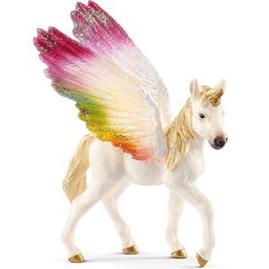 Figura Mágica Unicornio Arcoíris Alado, Potro