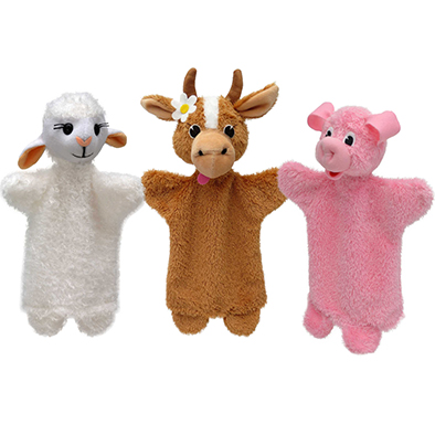 Títeres Peluche Granja set 3