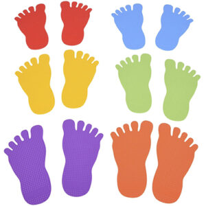 Huellas Pies Sensoriales 12 pz