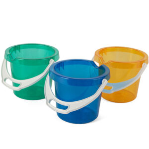 Balde Transparente Colores c/u