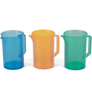 Jarra Transparente Colores c/u