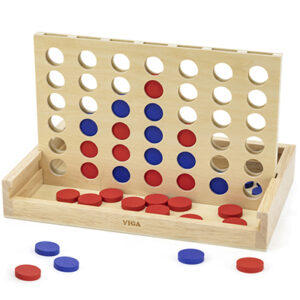 Juego 4 en Línea Madera