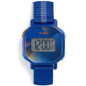 Reloj Digital Pulsera Sonido Azul