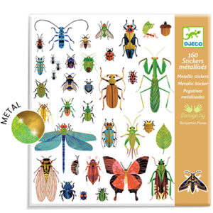 Stickers Metálicos Insectos 160 pz