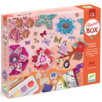 Papelería set Caja Creativa Jardín de Flores
