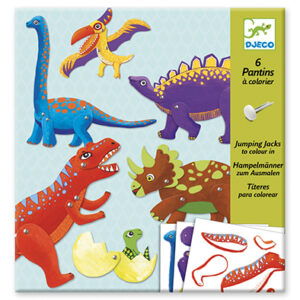 Crear Muñecos de Papel Dinosaurios