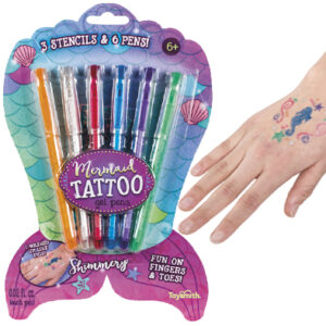 Lápices Tatuaje Sirena 6 pz