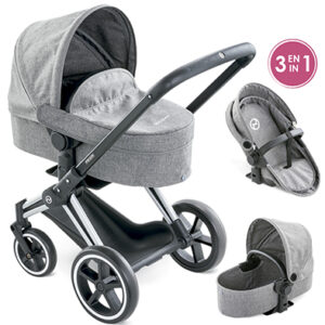 Coche Paseo Gris 3 x 1