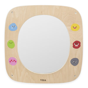 Juego Pared Madera Espejo