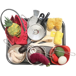 Cocina Metal y Verduras set 29 pz