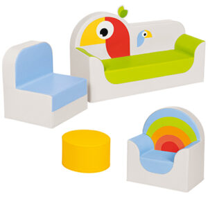 Kit Sillones Espuma Club Tucan 4 pz