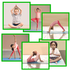 Laminas Postura Yoga set 12 pz