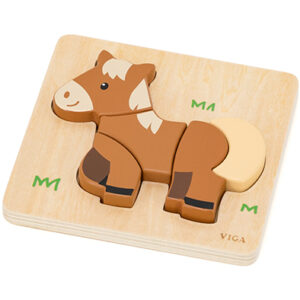 Puzle Grueso Caballo 5 pz