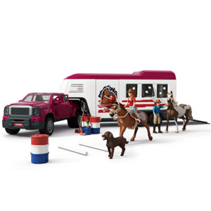 Animales Camioneta con Remolque Caballos