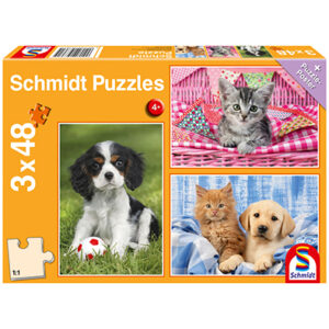 Puzle 3 x 24 pz Animales BB