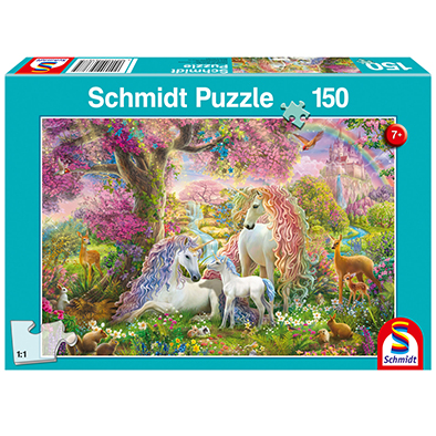 Puzle 150 pz Unicornio y Flores