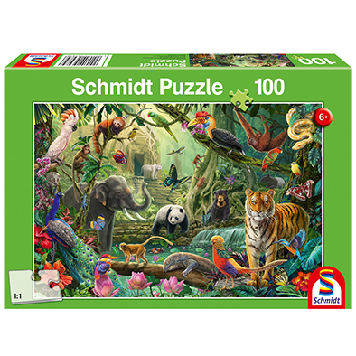 Puzle 100 pz Vida en la Jungla