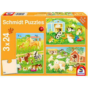 Puzle 3 x 24 pz Amigos de la Granja
