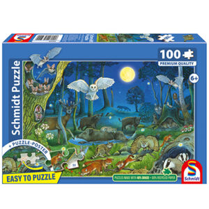 Puzle 100 pz Animales en la Noche