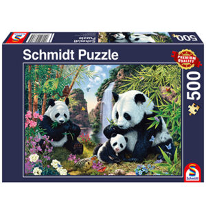 Puzle 500 pz Familia Panda
