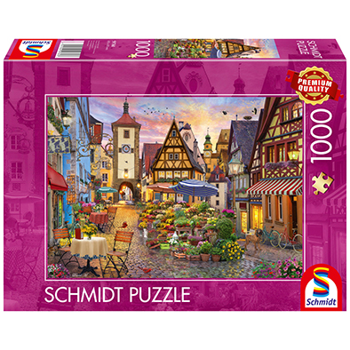 Puzle 1.000 pz Roma, Bavaria, Rothenburg